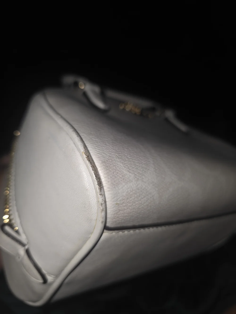 Coach Sydney Satchel Glaxier White Signature Dome Satchel Bag Purse